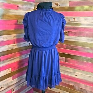 NWT Limited PURPLE Ruffle Flowing frilly dress Large
